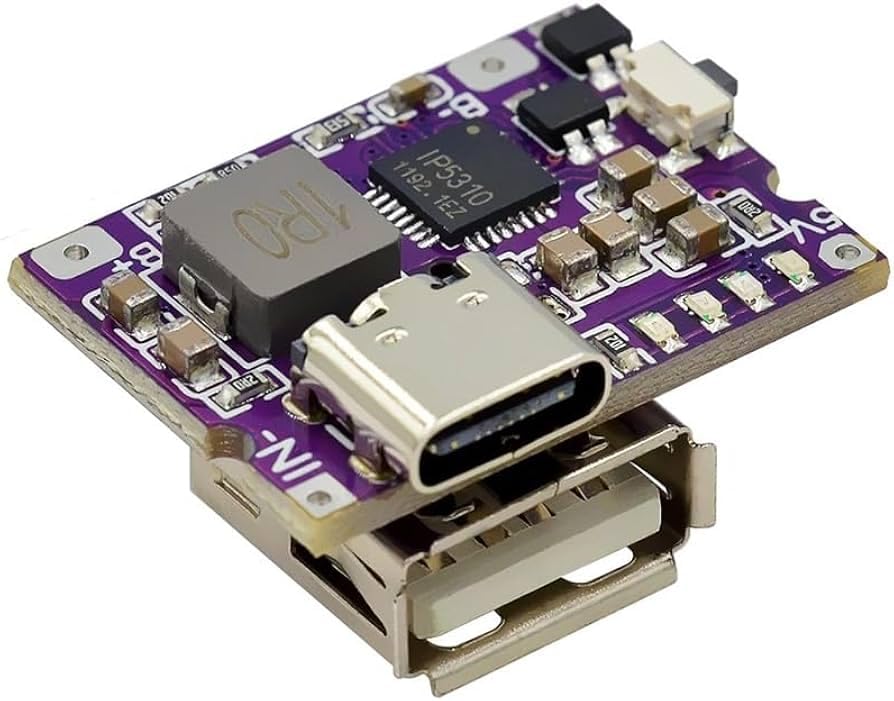 IP5310 5V 3A to 2.4V Lithium Battery Charging Boost Module Type C