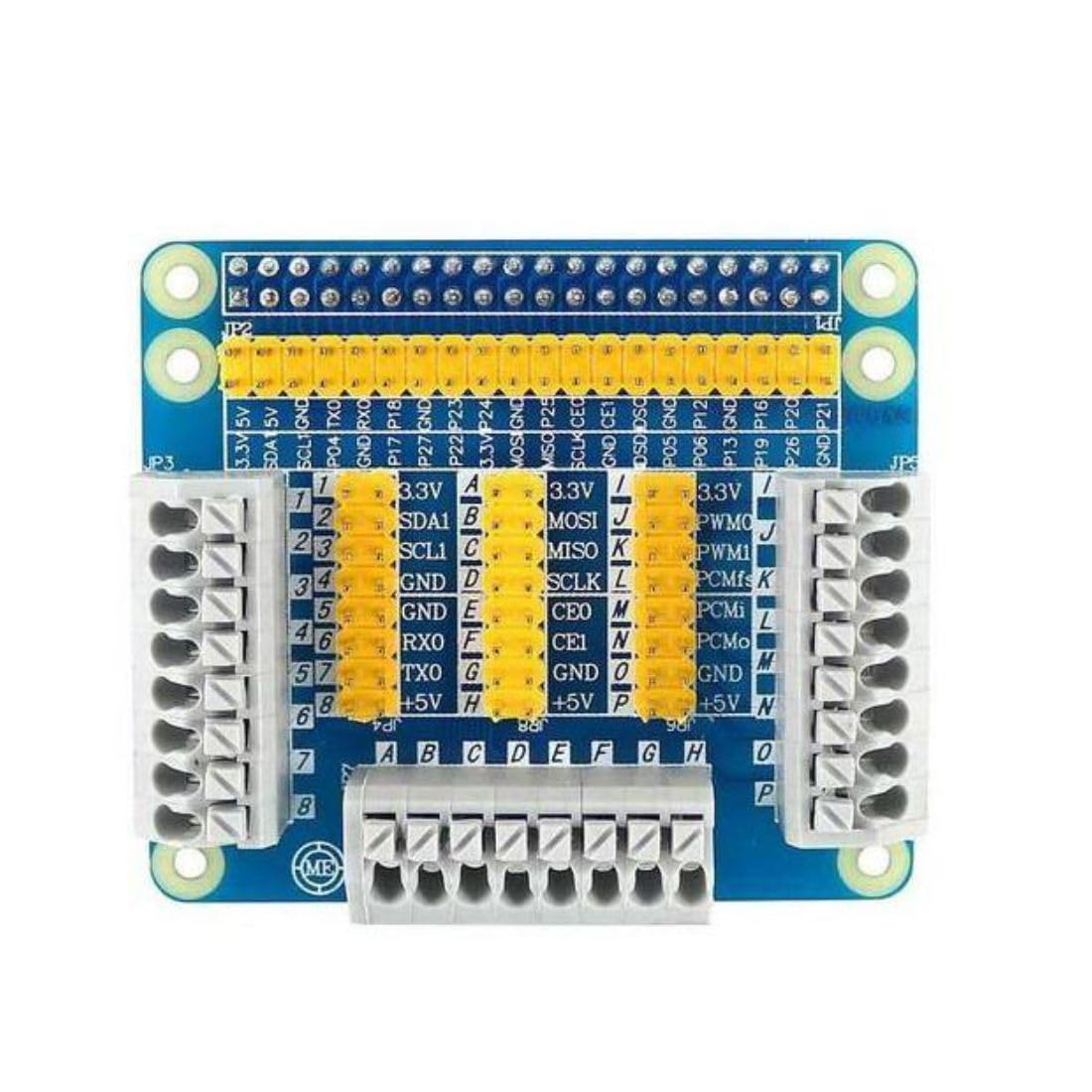 Raspberry Pi GPIO Expansion Board for 4B/3B/3B+ - Multi-Function GPIO Breakout Board with Screw Terminals, Jumper Caps & Mounting Kit