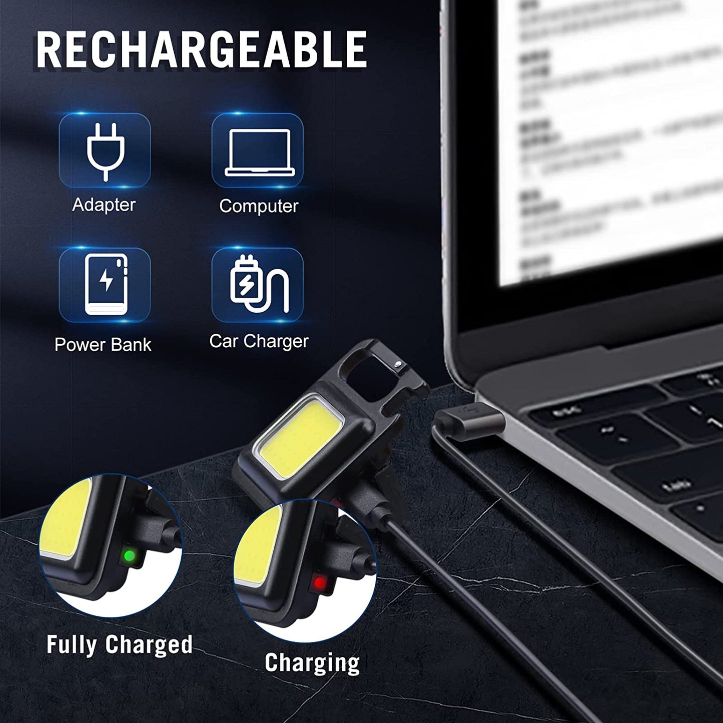 Led Keychain Light Flashlight