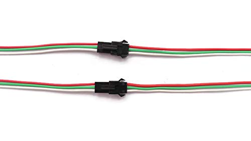 3 Pin Male Female Connector Pair For WS2812B/WS2811 Led Light