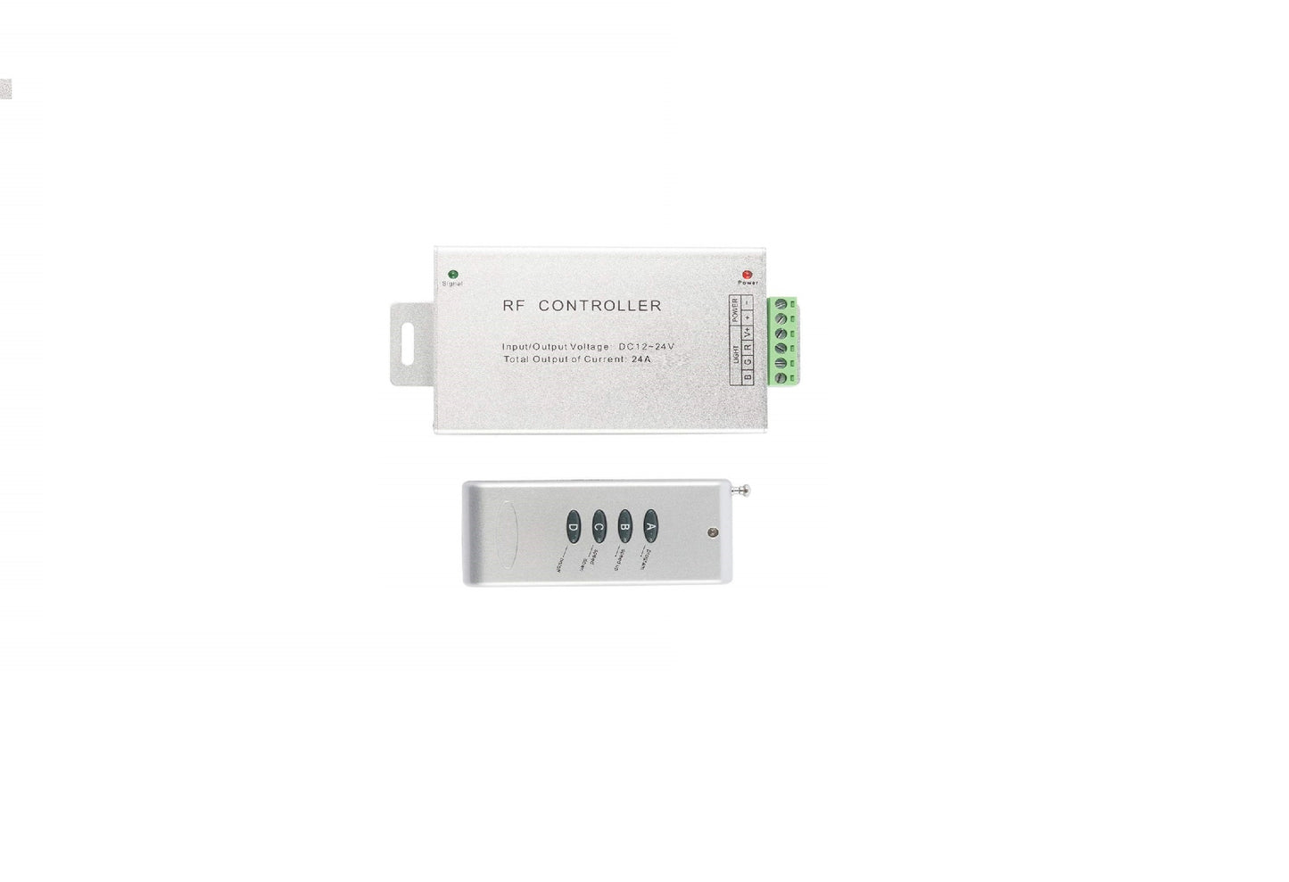 DC 4-Keys Remote Controller Dimmer for RGB LED Strip (24A)