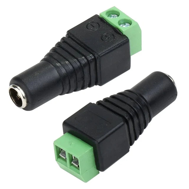 5.5mm x 2.1mm DC Power Male & Female Jack Terminal Blocks DC Barrel Connectors