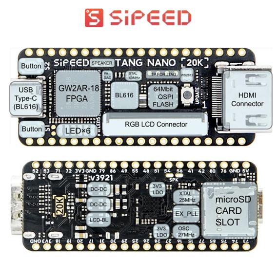 Sipeed Tang Nano 20K FPGA devlopment board
