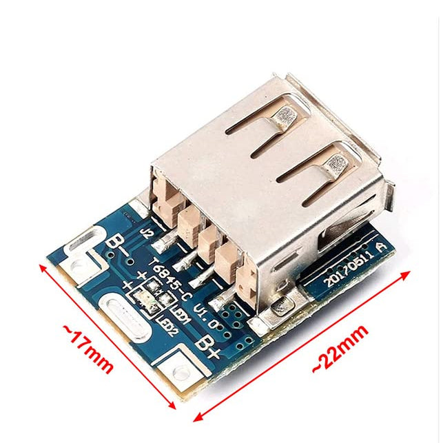 5V Micro USB Input for Charging 3.7V POWERBANK MODULE