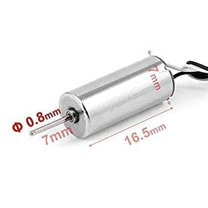 DC 3.7V 716 7x16mm Micro Coreless Motor with Propeller High-Speed Mini Drones (4 Motors + 4 Propellers)