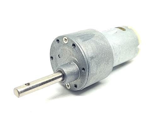 12v 15 Kg-cm 100 RPM DC Side Shaft High Torque Geared Motor Heavy Duty