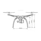 S500 Multi Rotor Air PCB Frame with High Landing Gear for FPV Quad-Copter