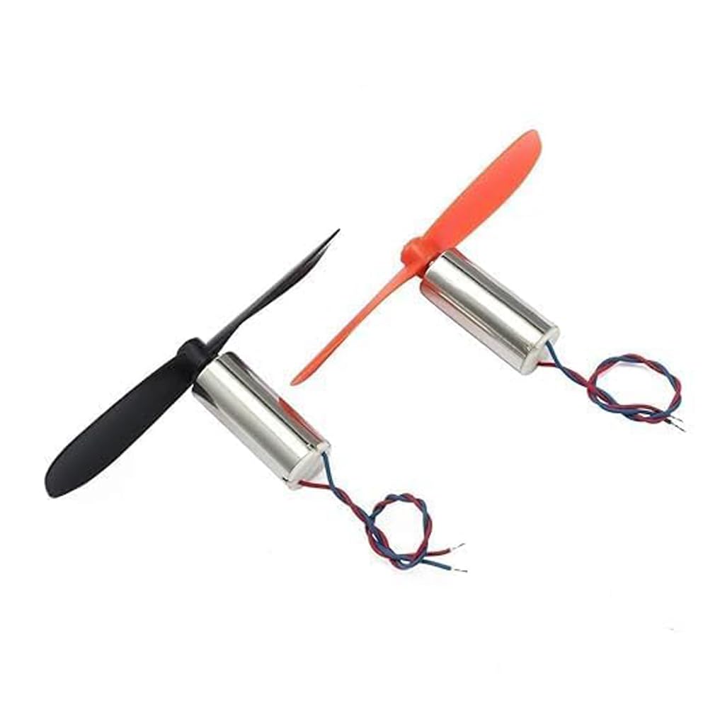 4 Pieces Dc 3.7V 816 8X16Mm Micro Coreless Motor With Propeller High-Speed Mini Drones 50000+ RPM(4 Motors / 4 Propellers).