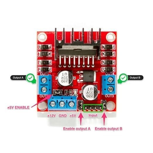 L298N Motor Driver Shield Module