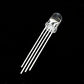 RGB CLEAR LED 4PIN Light Emitting Diodes Round through hole - (5MM COMMON ANODE) 10PCS
