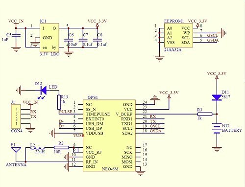 NEO-6M GPS Module with EPROM