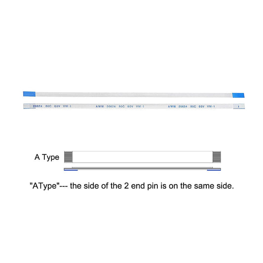 0.5mm Pitch FPC Ribbon Flexible Flat Cable 100mm 6 pin A-Type