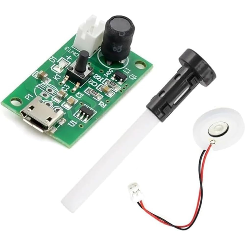 USB Ultrasonic Mist Maker DIY Kit for Moisture Atomization, Aroma Diffuser, and Electronic DIY Projects