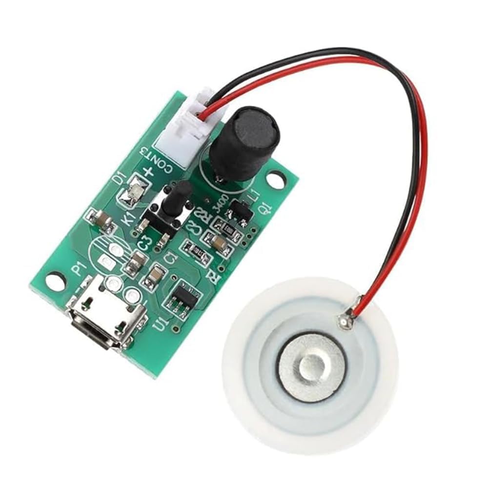 USB Ultrasonic Mist Maker DIY Kit for Moisture Atomization, Aroma Diffuser, and Electronic DIY Projects