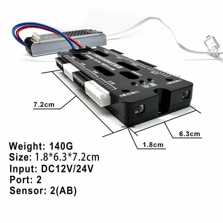 LED Motion Sensor 32 Channels Stair Light Controller Automatic Step Controller Adjustable Brightness