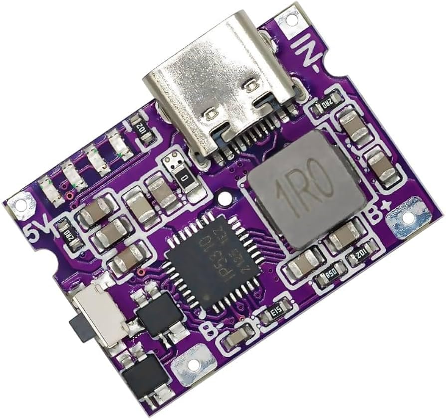 IP5310 5V 3A to 2.4V Lithium Battery Charging Boost Module Type C
