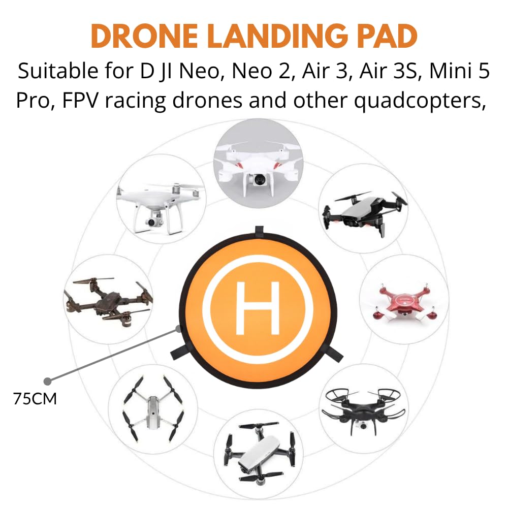 75cm Diameter Fast-fold Landing Pad/ Helipad for RC Drone