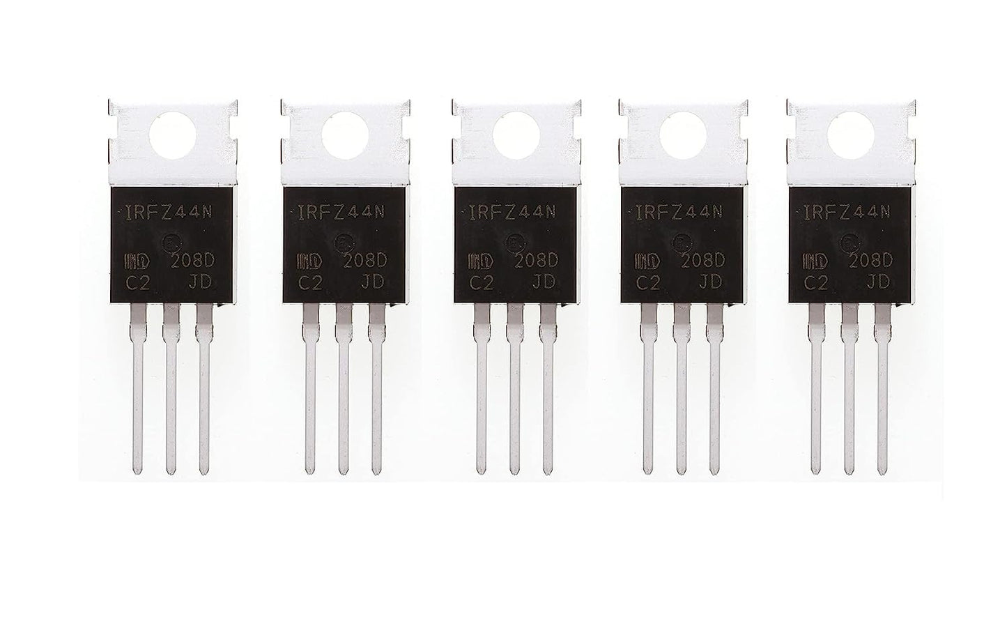 IRFZ44N 55V RDS(on)=0.0175 ohm Id=49A TO220 Power N-Channel MOSFET Transistor (Pack of 5)