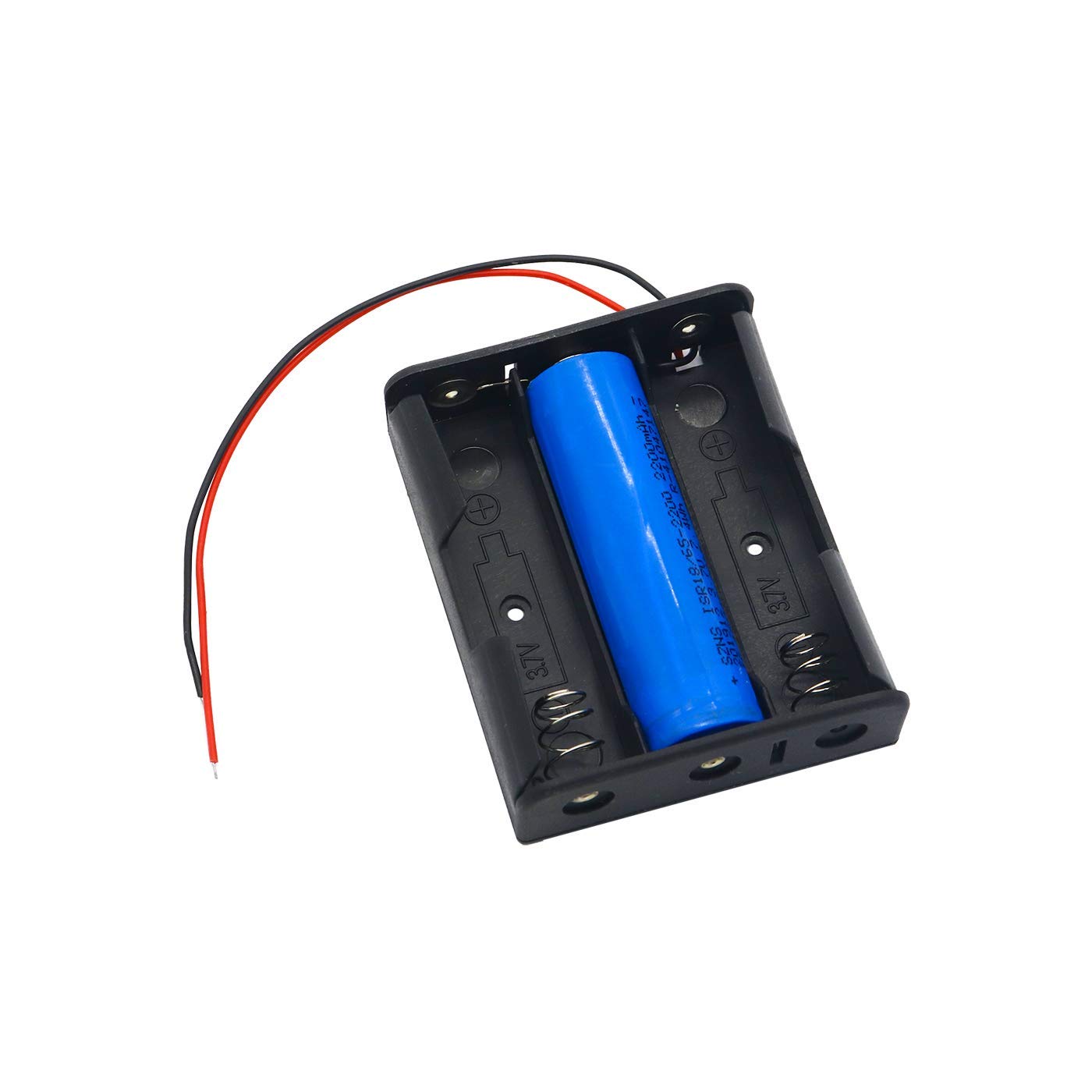 3 cell battery holder case with wire