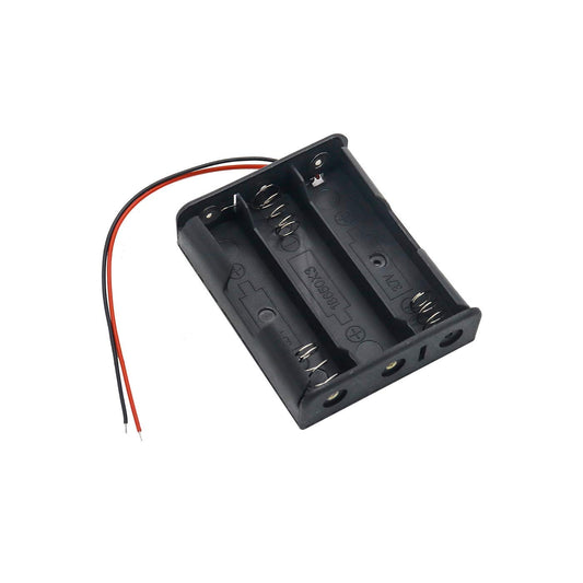 3 cell battery holder case with wire