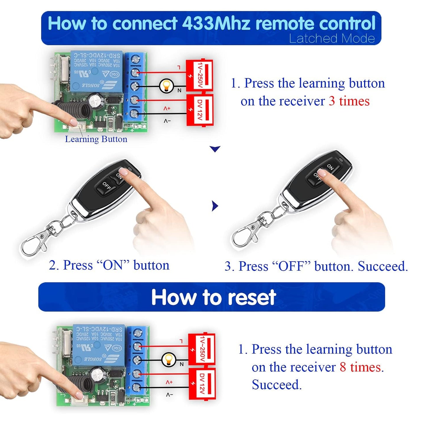 433Mhz Universal Wireless Remote Control