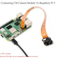 Official CSI FPC Flexible Cable Compatible with Raspberry Pi 5, 200MM/20CM, 22Pin to 15Pin, Suitable for CSI Camera Modules