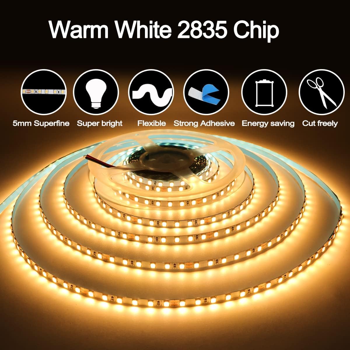 Strip Light For Home Decoration | Strips Light For Ceiling | 120 Leds/Mtr | Tape Light | 5 Meter