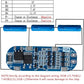 10A BMS Protection Board Overcharge, Overdischarge, Overcurrent & Short Circuit Protection"
