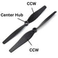Pro-Range Propellers7038(7X3.8) ABS Black Props 1CW+1CCW-1pair