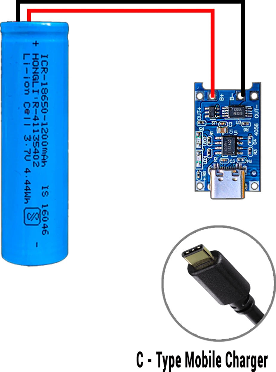 Long Term Useable 3.7 Li-Battery & DC Motor Science Project Kit(23 items) Motor Control Electronic Hobby Kit