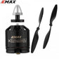 EMAX MT2216 810KV Brushless DC Motor ? Silver Cap (CCW Motor Rotation) with Prop1045 Combo (Original)